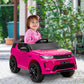 Qaba Land Rover Discovery Sport Licensed 12V Ride on Car w/ Remote, Soft Start, LED Lights, Music Horn, White