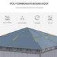 Outsunny 10' x 10' Polycarbonate Hardtop Gazebo Canopy, Outdoor Patio Gazebo with Aluminum Frame & Curtains, Dark Grey