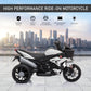 Aosom Kids Electric Pedal Motorcycle Ride-On Toy 6V Battery Powered w/ Music Horn Headlights Motorbike for Girls Boy Blue