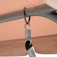 Outsunny 3 Seat Metal Swing Chair Hammock w/ Canopy Cover Heavy Duty Patio Garden Outdoor Beige