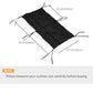 Outsunny Patio Chair Cushions Set of 2, 39" x 20" x 3" Outdoor Tufted Cushion Set with Ties for Indoor Outdoor Garden Furniture, Dark Grey