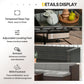 Outsunny 3 Pieces Patio Furniture Set with Cushions, Outdoor PE Rattan Wicker Conversation Corner Sofa Set with Glass Top Table and Adjustable Foot for Garden, Lawn, Cream White