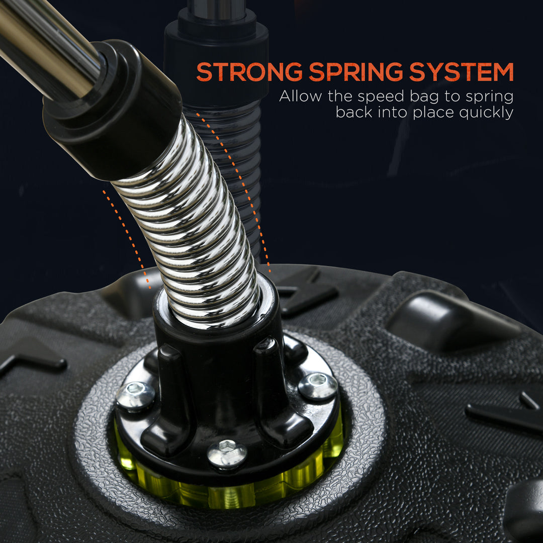 Soozier Adjustable Height Free Standing Boxing Bag Set with 6 Suction Cups and Boxing Gloves, for Exercise Training