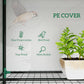 Outsunny Lean-to Greenhouse with 3 Tier Shelves, Mini Greenhouse with 3 Roll-Up Doors for Indoor Outdoor, Green
