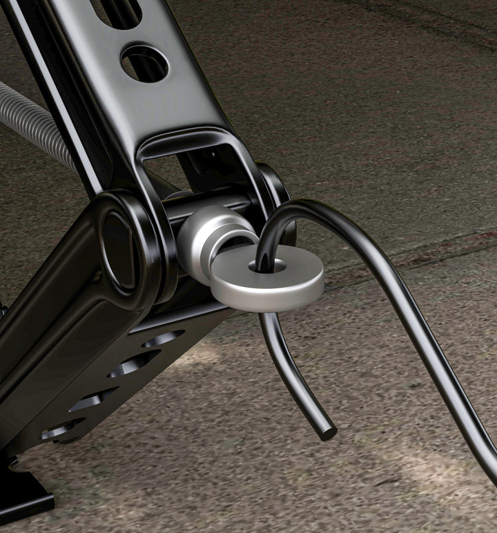 HOMCOM Steel Car Jack, Portable Scissor Jack, 2 Ton (4400 lbs) Capacity for Auto Sedan SUV MPV Tire Changes & Repairs, Black