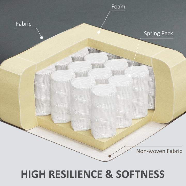 HOMCOM Faux Leather Armchair, Modern Accent Chair with Thick Padding for Living Room, Bedroom, Home Office, Grey