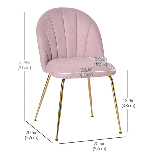 HOMCOM living room modern mid century accent fabric restaurant Lounge elegant side seat comfortable indoor furniture padded kitchen