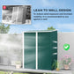 Outsunny 5' x 3' Outdoor Storage Shed, Steel Garden Shed with Single Lockable Door, Tool Storage Shed for Backyard, Brown