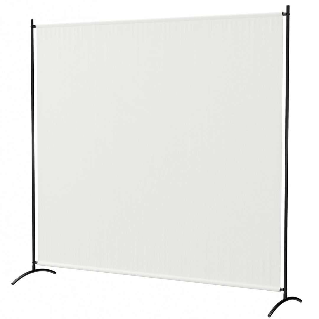 Outsunny Single Panel Room Divider, UV30+ Privacy Screen, Indoor Outdoor Privacy Panel with Stable Base, Black