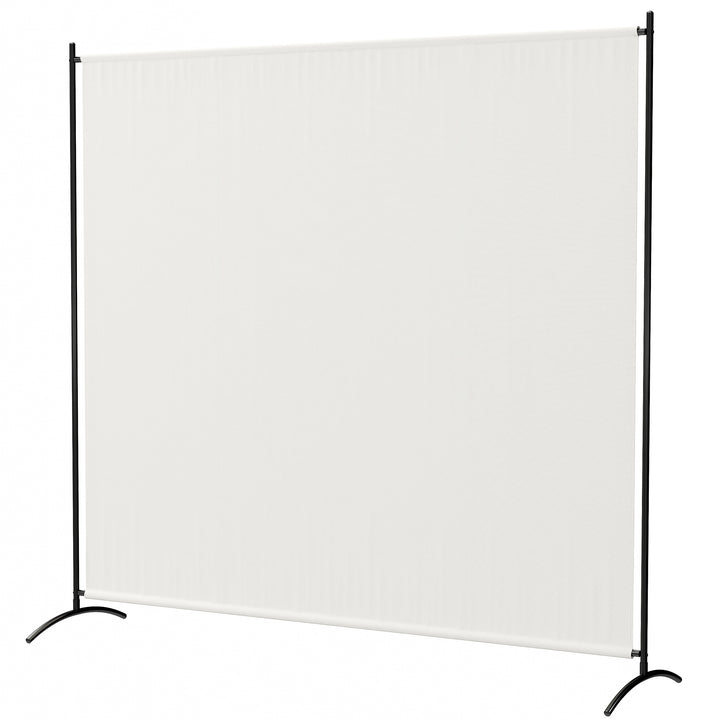 Outsunny Single Panel Room Divider, UV30+ Privacy Screen, Indoor Outdoor Privacy Panel with Stable Base, Black