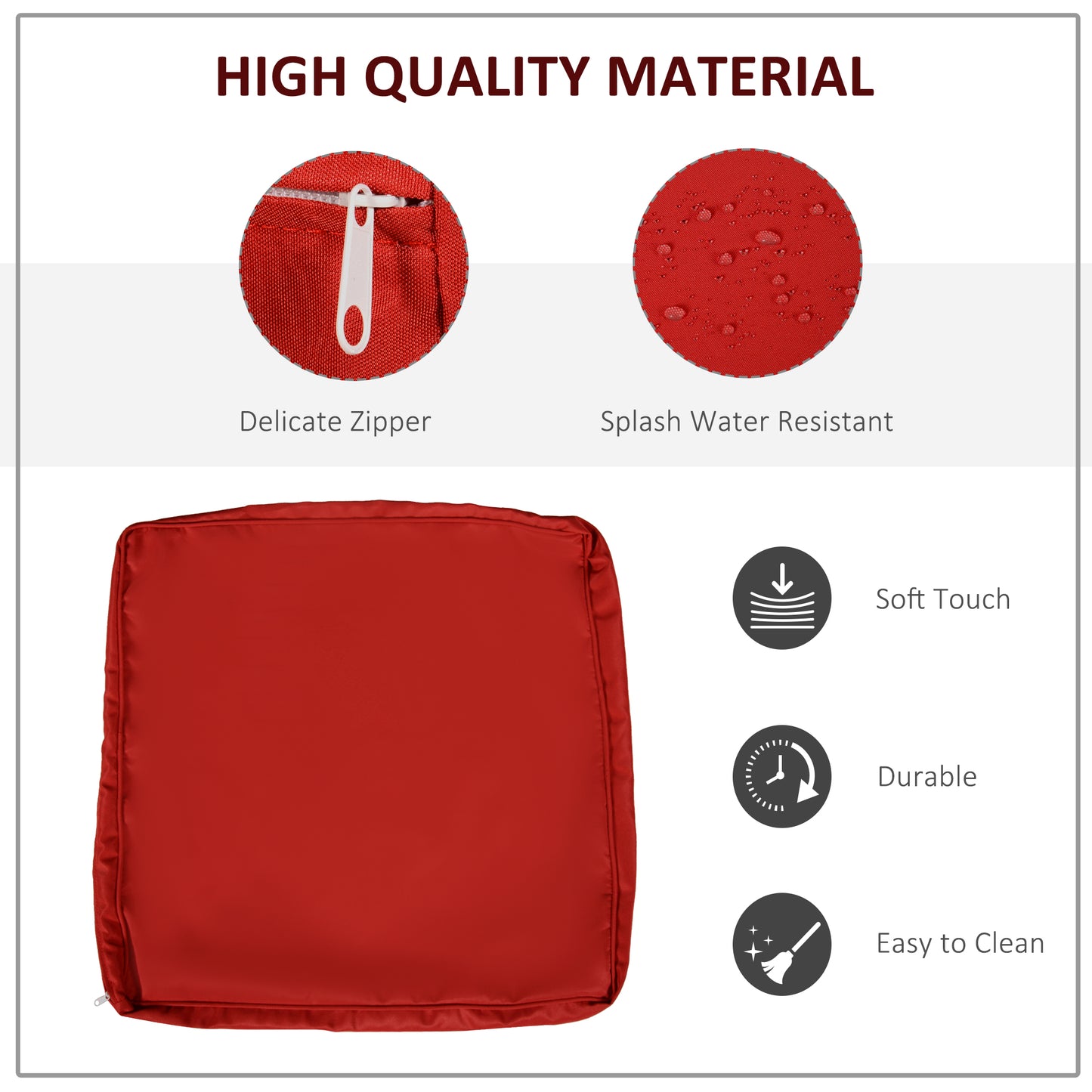 Outsunny Outdoor 14pc Patio Rattan Sofa Set Cushion Polyester Cover Replacement Set - No Cushion Included Beige | Aosom Canada
