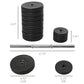 Soozier Adjustable 2 x 55lbs Weight Dumbbell Set for Weight Fitness Training Exercise Fitness Home Gym Equipment, Black (Pair)