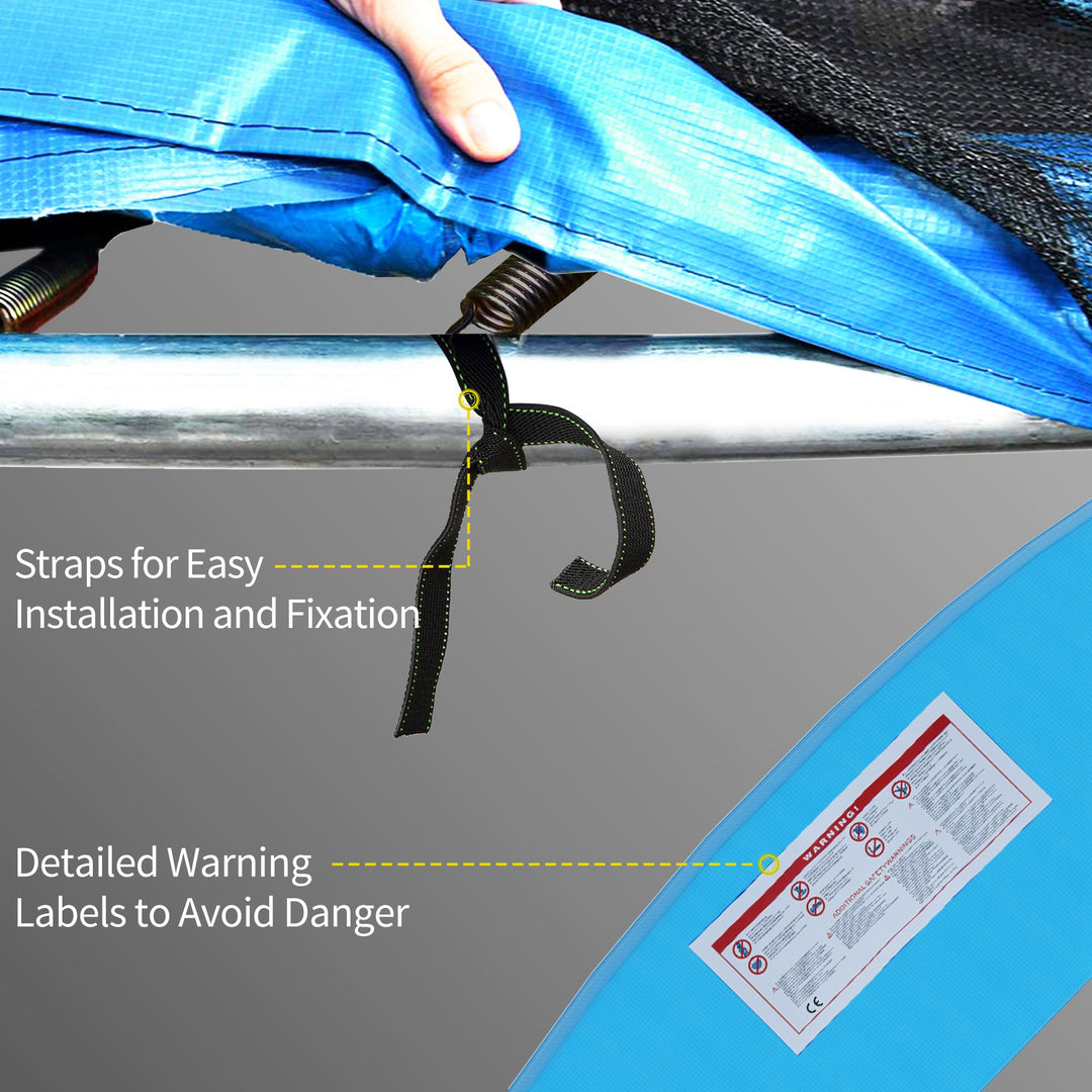 Soozier 12ft Trampoline Replacement Pad Trampoline Spring Cover EPE Foam Light Blue