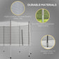 Soozier 14FT Enclosure Trampolining Bounce Safety Accessories Trampoline Net with 8 Poles, Grey