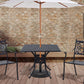 Outsunny 36" Patio Dining Table, Outdoor Bistro Table with 2" Umbrella Hole, Cast Aluminum Frame, For Garden, Balcony, Black