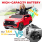 Aosom Licensed Chevrolet Tahoe Kids Ride on Car, 12V 7AH Toddler Electric Car with Parent Remote Control, 3 Speeds, Spring Suspension, LED Light, Horn, Music, Black