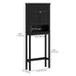HOMCOM 3-Tier Over Toilet Storage Unit Washing Machine Cabinet Dryer Cabinet with Adjustable Shelf for Bathroom, Laundry