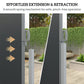 Outsunny Retractable Double Side Awning, 79"x236" Patio Privacy Screen, UV Resistant, Waterproof Wind Screen, Black