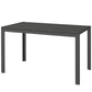 Outsunny Rectangular Outdoor Dining Table, 4-Seat Patio Table with PE Rattan Wicker Tabletop for Backyard and Lawn, Grey