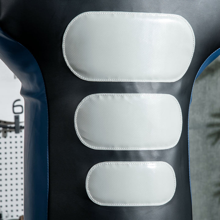 Soozier Free Standing Punching Bag, Height Adjustable Boxing Bag with Fillable Base, Pu-Wrapped for Youths Adults Fitness Training, Home Gym Use, Multi-colour