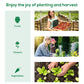 Outsunny Tunnel Greenhouse Walk-in Green House with UV-resistant PE Cover, Doors and Mesh Windows, 6' x 6' x 6.6', Green