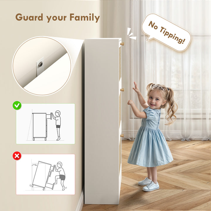 HOMCOM Rattan Shoe Storage Cabinet with 3 Flip Drawers and Adjustable Shelves, Entryway Shoe Cabinet for 18 Pairs, Black