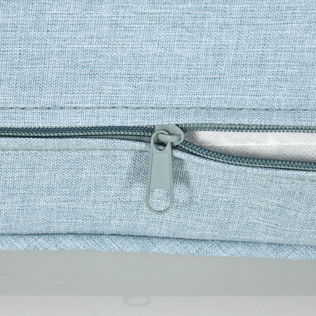 Outsunny Patio Chair Cushions, Thick Deep Seat Outdoor Seat Cushion with Back Cushion, Light Green