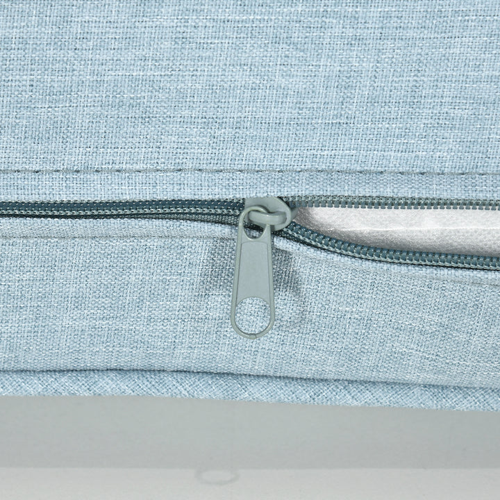 Outsunny Patio Chair Cushions, Thick Deep Seat Outdoor Seat Cushion with Back Cushion, Light Green