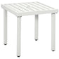Outsunny Outdoor Side Table, Patio End Table with Umbrella Hole, Small Coffee Table with Steel Frame for Balcony, Black
