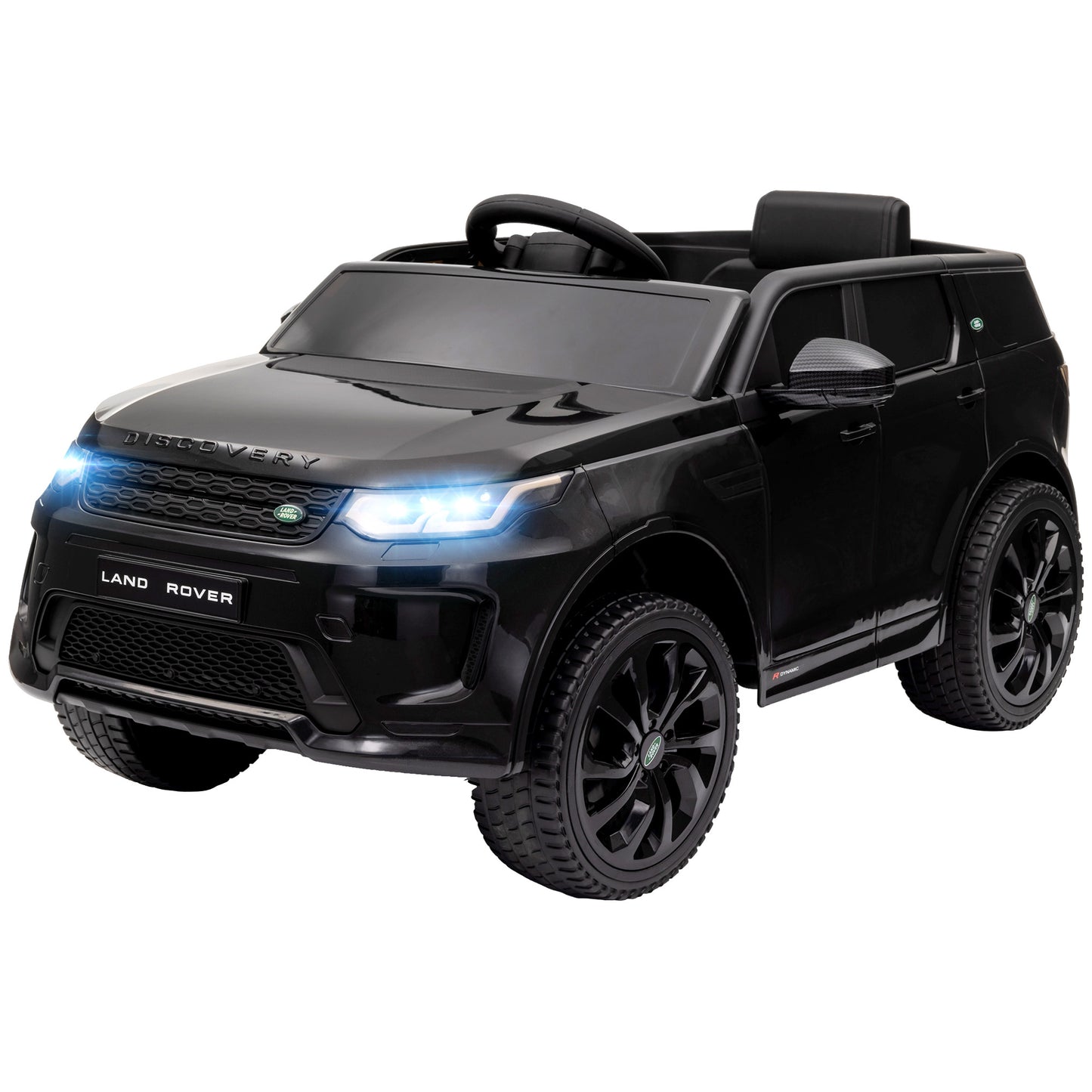 Qaba Land Rover Discovery Sport Licensed 12V Ride on Car w/ Remote, Soft Start, LED Lights, Music Horn, White