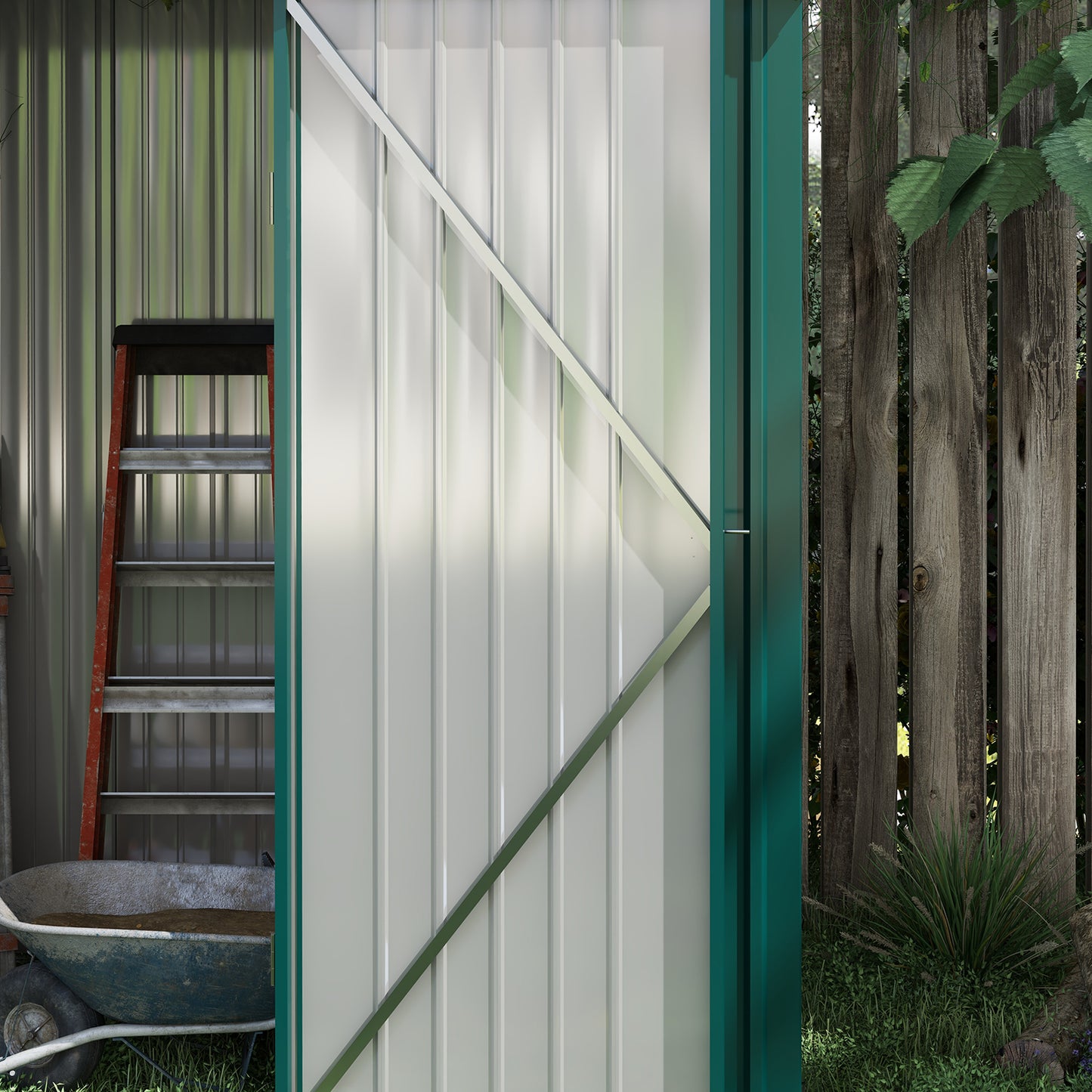 Outsunny 5' x 3' Outdoor Storage Shed, Steel Garden Shed with Single Lockable Door, Tool Storage Shed for Backyard, Brown