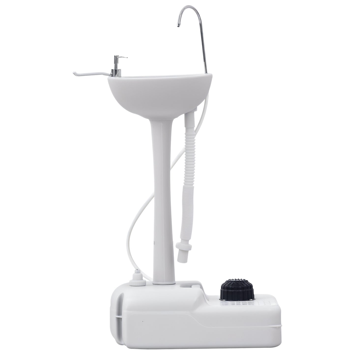kleankin Portable Camping Sink Hand Wash Station with 17L Water Tank, Soap Dispenser and Towel Holder, for Outdoor Events