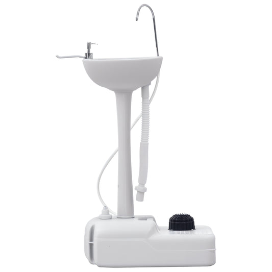 kleankin Portable Camping Sink Hand Wash Station with 17L Water Tank, Soap Dispenser and Towel Holder, for Outdoor Events