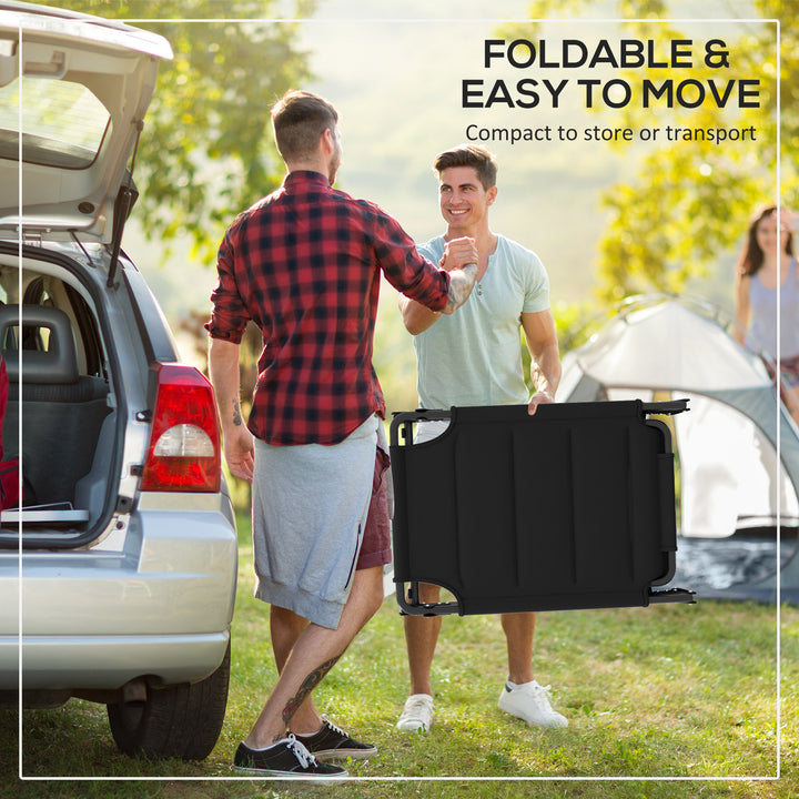 Outsunny Folding Chaise Lounge with Adjustable Sunroof, Outdoor Quick Dry Padded Tanning Chairs with Headrest, Reclining Back Outdoor Lounge Chair, for Beach, Yard, Patio, Blue