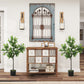 HOMCOM Potted Fake Plants Set of 2, Lifelike Laurel Artificial Trees with 345 PEVA Leaves for Indoor Outdoor Decor, Green