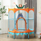 Qaba Trampoline for Kids, 4.6FT Mini Toddler Trampoline Indoor Outdoor with Handlebar, Safety Enclosure Net, Blue