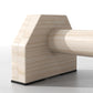 Soozier Push up Handles, Wooden Parallettes Bars with Non-Slip Base, Calisthenics Equipment for Home, Gym, Fitness, Exercise, Natural Wood