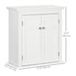 kleankin Bathroom Cabinet, Medicine Cabinet, Over Toilet Storage Cabinet with Adjustable Shelves for Entryway, Grey