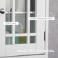 kleankin Modern Wall Mount Bathroom Cabinet, Storage Organizer with 2 Door Cabinet and Open Shelf, White