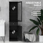 kleankin Tall Bathroom Cabinet, Bathroom Storage Cabinet with Drawers, 2 Doors and Adjustable Shelves, White