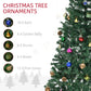 HOMCOM 4.9ft Green Christmas Tree Artificial Xmas Holidays Party with Decoration Ornament