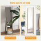 HOMCOM 15" x 62" Full Length Mirror for Bedroom, Free Standing Dressing Mirror, Wall Mirror for Living Room, Grey