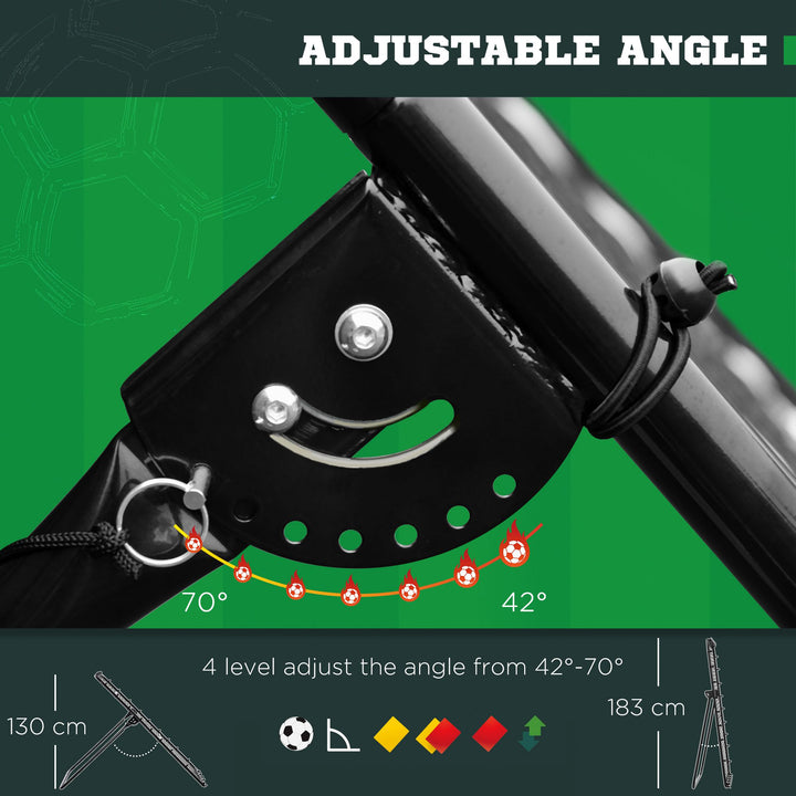 Soozier Volleyball Rebounder Net, Angles Adjustable Soccer Rebounder, Lacrosse Baseball Volleyball Training Equipment Aid