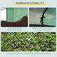 Outsunny 8' x 6' x 7' Portable Walk-In Greenhouse Hot House with 18 Shelves,  Water/UV Resistant Weather Cover, & Roll Up Door
