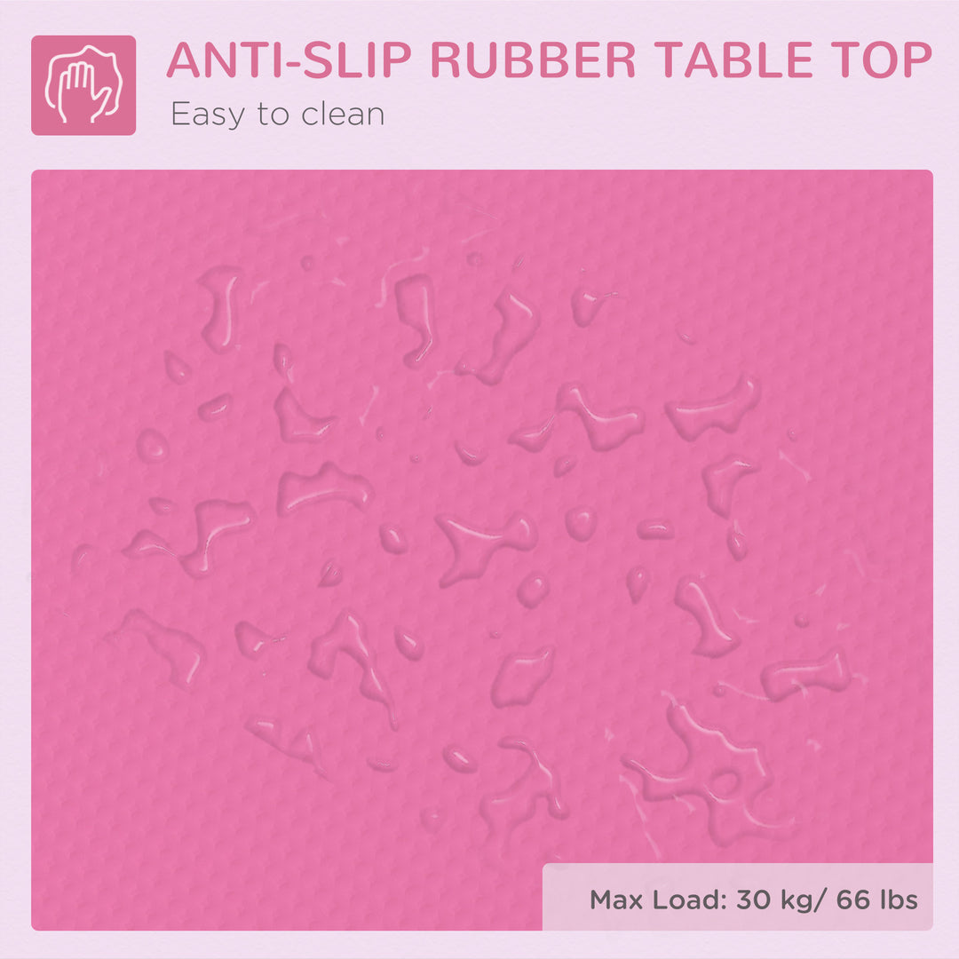 PawHut Foldable Pet Grooming Table for Dogs Cats with Adjustable Arm, Non-slip Surface, Black