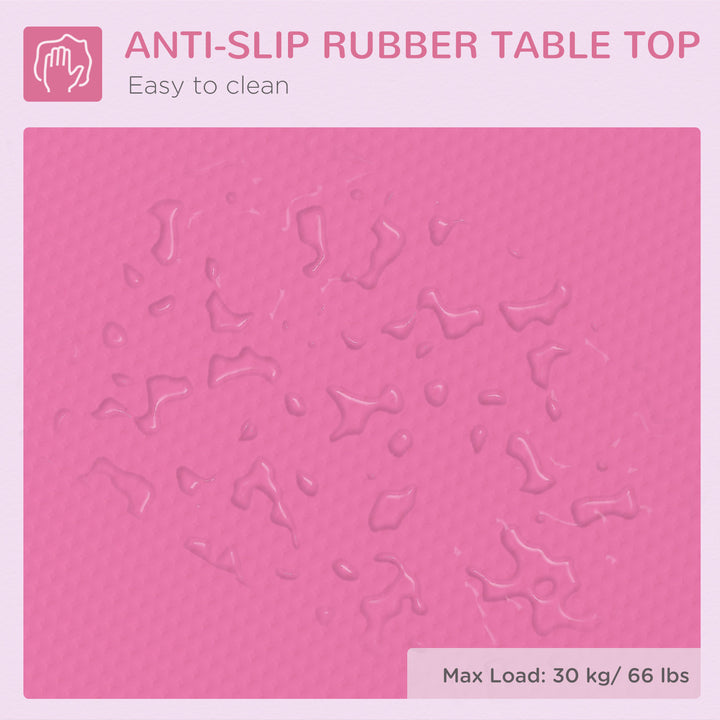 PawHut Foldable Pet Grooming Table for Dogs Cats with Adjustable Arm, Non-slip Surface, Black