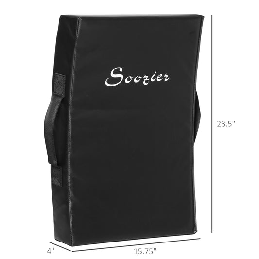 Soozier Boxing Pad, Kick Shield, Curved Muay Thai Kicking Pad, Great for MMA, Taekwondo, Krav Maga, Martial Arts, Karate