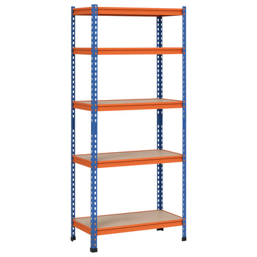 HOMCOM 5-Tier Heavy Duty Garage Shelf, Metal Shelving Unit with Adjustable Shelves, Metal Frame, 31.5"x15.75"x71.75", 3300 lbs Capacity for Workshop, Shed, Office