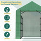 Outsunny 8' x 6' x 7' Portable Walk-In Greenhouse Hot House with 18 Shelves,  Water/UV Resistant Weather Cover, & Roll Up Door