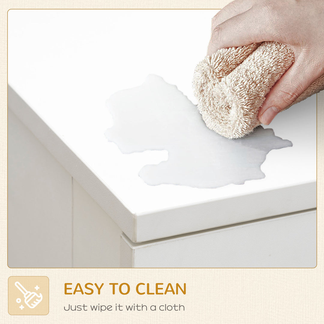 PawHut Dog Crate Furniture with Cushion, 2 Doors, Storage, Dog Kennel End Table for Small Medium Dogs, Grey